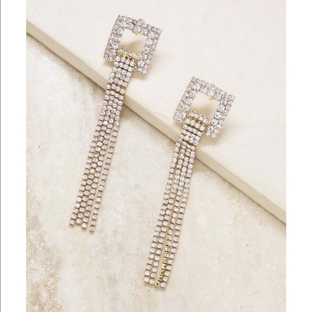 Ettika crystal dangling earrings